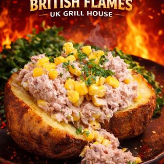 2 x Jacket potato’s with Cheese, Tuna Mayo and sweetcorn