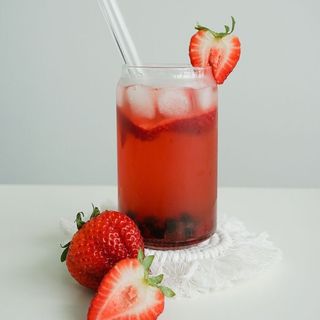 Bubble tea fraise