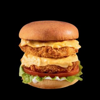 Double chicken burger