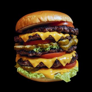 Triple cheeseburger