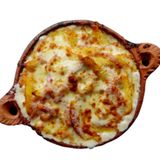 Dinde (au choix: à base de pate ou frites)