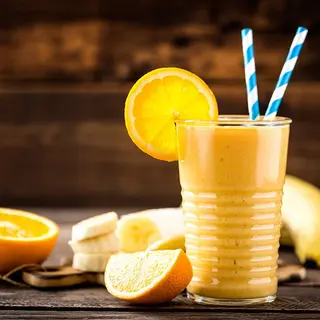 Jus banane et Orange