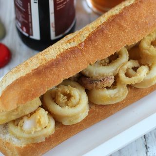 Bocadillos calamar crispy 