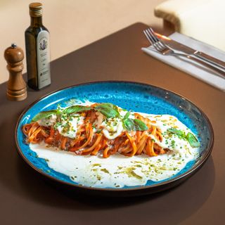Linguine pomodoro et burrata