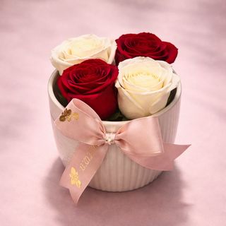 Le Lovely Porcelaine Roses Duo