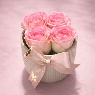 Le Lovely porcelaine roses Bordée