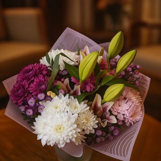 The Violet Pearl Bouquet