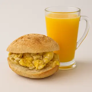 Mhiricha omelette fromage rouge + Jus d'orange