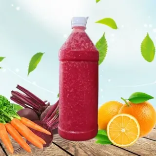 Jus de betterave et carrotte à l'orange