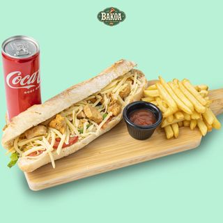 Sandwich Poulet + Frite + Coca Cola 25 cl