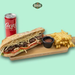 Sandwich Mixte + Frite + Coca cola 25 Cl