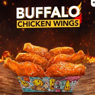6 Ailes de Poulet Chilli Garlic Buffalo – Épicées et Croustillantes