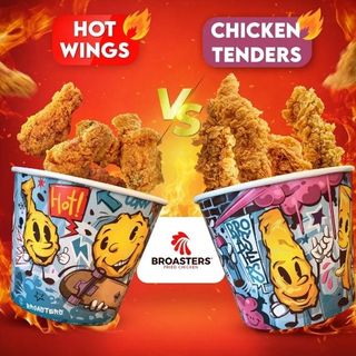 20 Hot Wings & 17 Fried Bites & 4 Sauces Au Choix