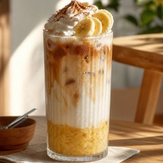 Ice latte banana