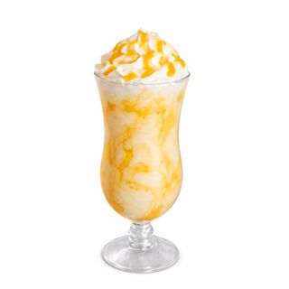 Milkshake yaourt caramel