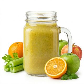 Jus de céleri à l'orange et à la pomme