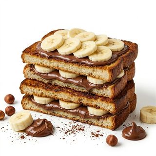 Toast nutella banane