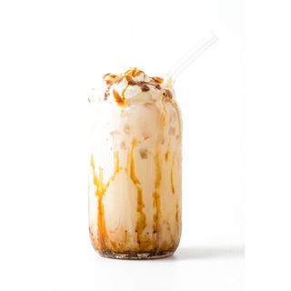Ice caramel cappuccino