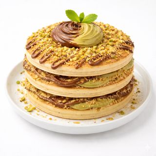 Pancake nutella kunafa pistachio