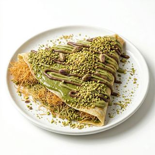 Crêpe kunafa pistach