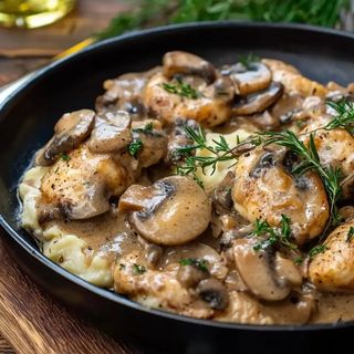 Emincés De Poulet Sauce Champignons