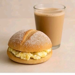 Omelette luncheon+milk coffee 