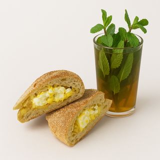 Mhiricha Omlette Fromage Rouge + Thé