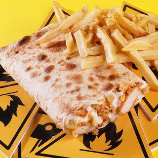 Tacos tenders crispy maison ( Sauce fromagère du chef ) + Frite