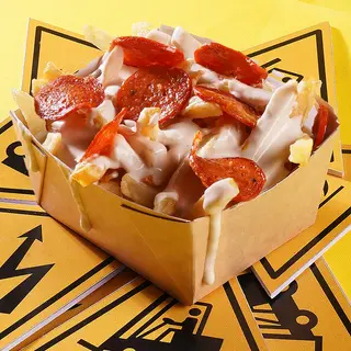 Frite sauce fromagère maison ( Type tacos ) + Pepperoni !