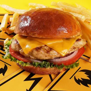 Poulet burger + Frite