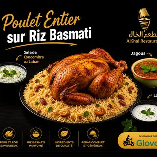 Poulet Entier & Riz Basmati