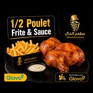 1/2 Poulet Frite & Sauce