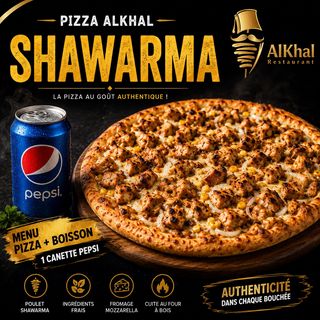 * Menu Shawarma + Pepsi