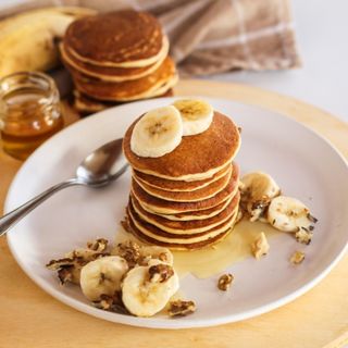 Pancakes à la banane et Au miel