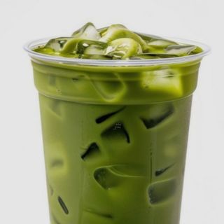 Iced matcha latte