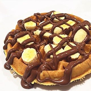 Gaufre nutella banane