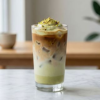 Pistachio ice coffee