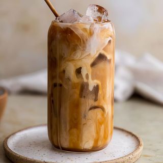 Caramel ice coffee