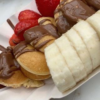 Mini Pancakes Nutella Banane