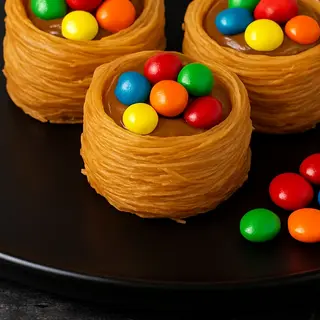 Mini Kunafa Caramel & Smarties