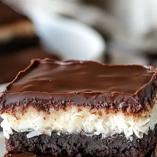 Brownies coco Chocolat Blanc et Nutella