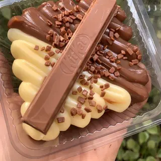 Brownies chocolat blanc, Nutella & KitKat