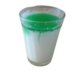 Lait au sirop vert 