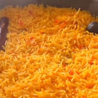 طبق رز كبسة مع پيلون دجاج بالفرن