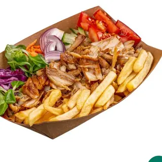 طبق شاورما دجاج شرائح