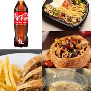 كومبو 2 اطباق شاورما عربي (عربي لحم+عربي دجاج)
