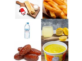 فطور 1 مع لفة شاورما