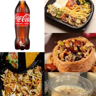 كومبو طبق شاورما عربي لحم + رز شاورما لحم