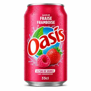 Oasis fraise framboise 33cl