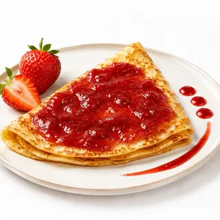 Crêpe confiture fraise